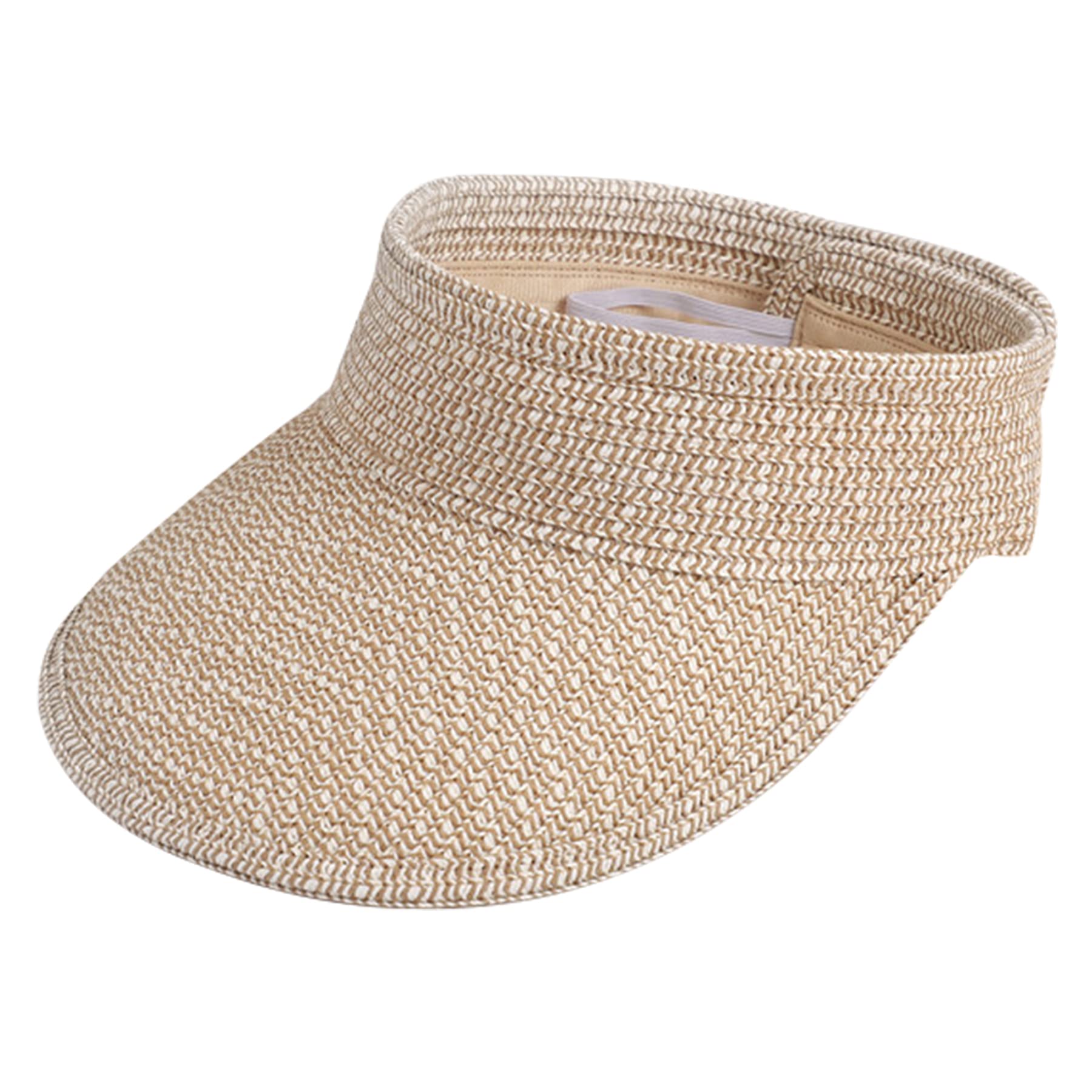 Zando Women's Straw Sun Hat - UPF 50+ UV Protection, Packable Wide Brim Hat for Beach, Gardening, Golf & Summer Outdoor Activities | Casual Sun Visor for Travel, Poolside & Vacation Essentials
