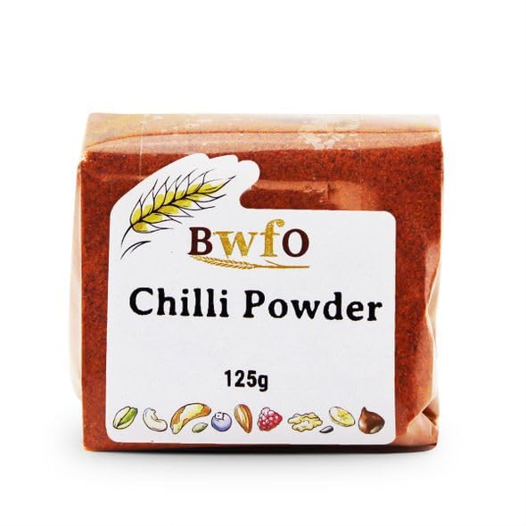 Organic Whole Foods Chili Powder - 125g (4.4oz) | Premium Spice for Cooking, BBQ, Tacos & Mexican Dishes | Gluten-Free & Non-GMO | Perfect for Seasoning, Marinades & Homemade Salsas