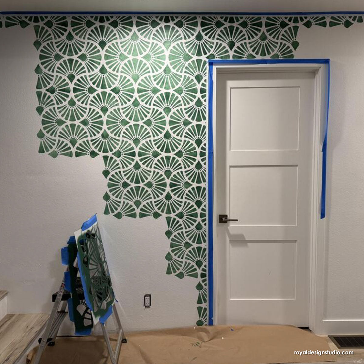 Asahi Wall Stencil - DIY Home Decor, Creative Painting Template for Walls, Furniture & Crafts - Perfect for Bedroom, Nursery, Living Room & Accent Walls