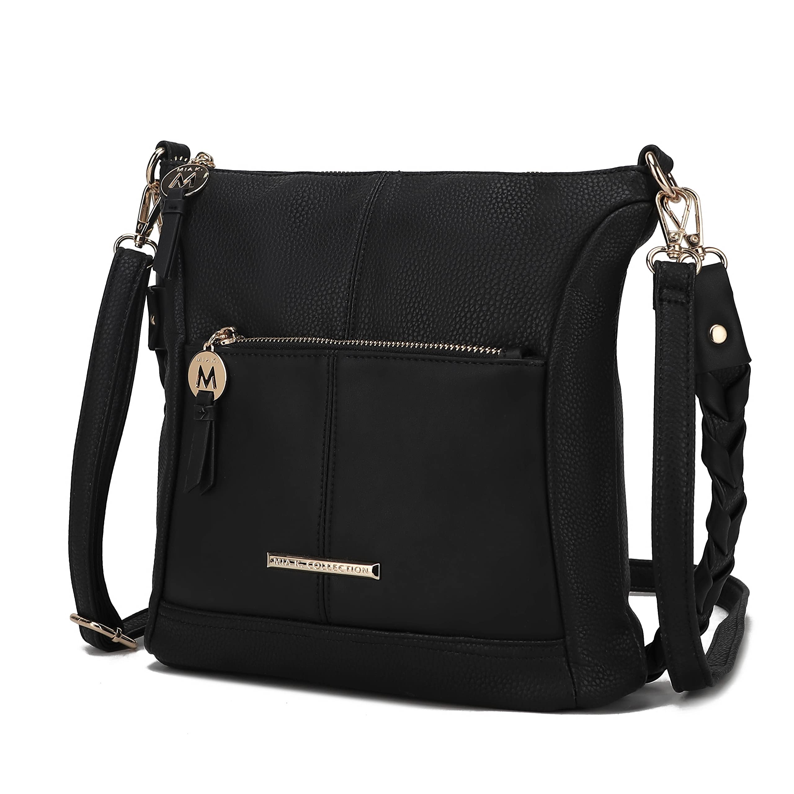 MKF Women's Crossbody Bags - PU Leather Shoulder Purse & Handbag - Medium Size Messenger Bag for Work, Travel & Everyday Use