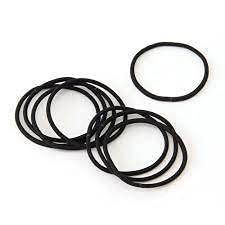 Black Elastic Hair Bands for Women - X-Small (15 Pack) - Perfect for Ponytails, Braids & Workouts