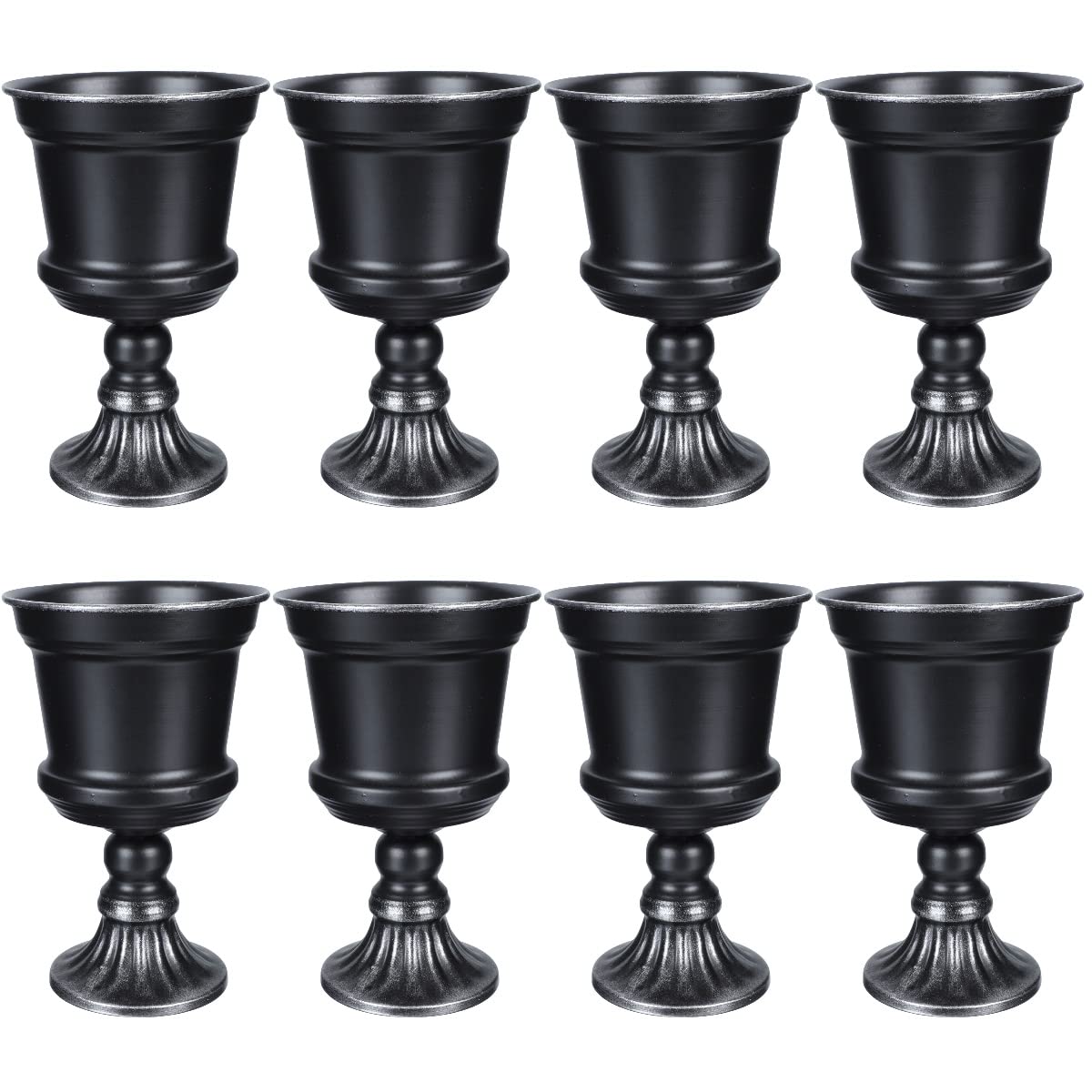 SOIMISS 8-Piece Set of Elegant Iron Craft Vases - Desktop Decoration for Home Office Decor | Perfect for Wedding Centerpieces, Tabletop Displays & Shelf Decor