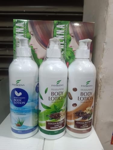 Best Moisturizing Body Lotion with Almond, Green Tea & Cocoa Butter - 3 Pack for Dry Skin Care | Hydrating & Nourishing for Daily Use, After Shower & Night Routine