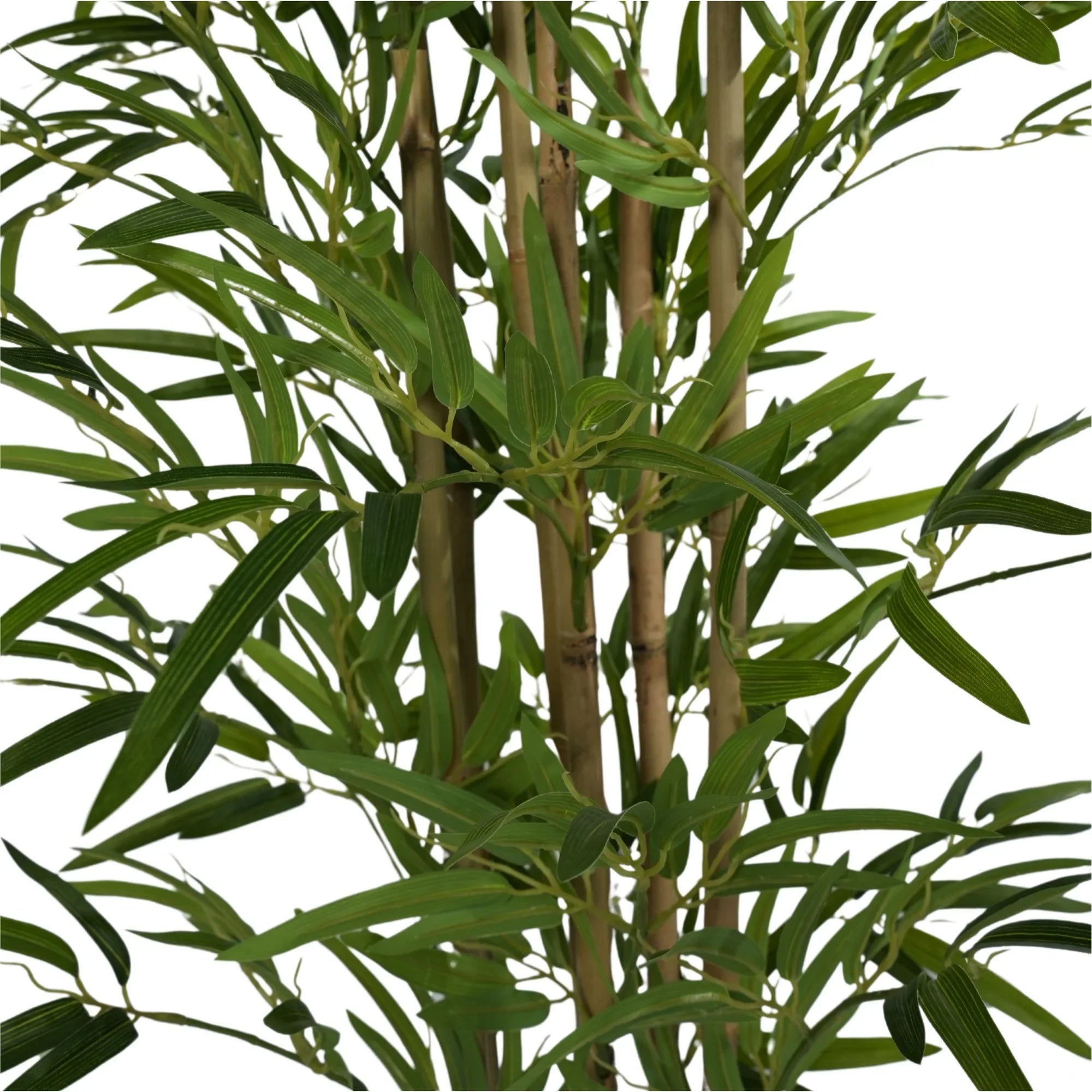 Premium Artificial Bamboo Plant with Real Touch Leaves - 150cm Tall Natural Trunk for Home & Office Decor, Zen Garden, and Asian-Inspired Interior Design