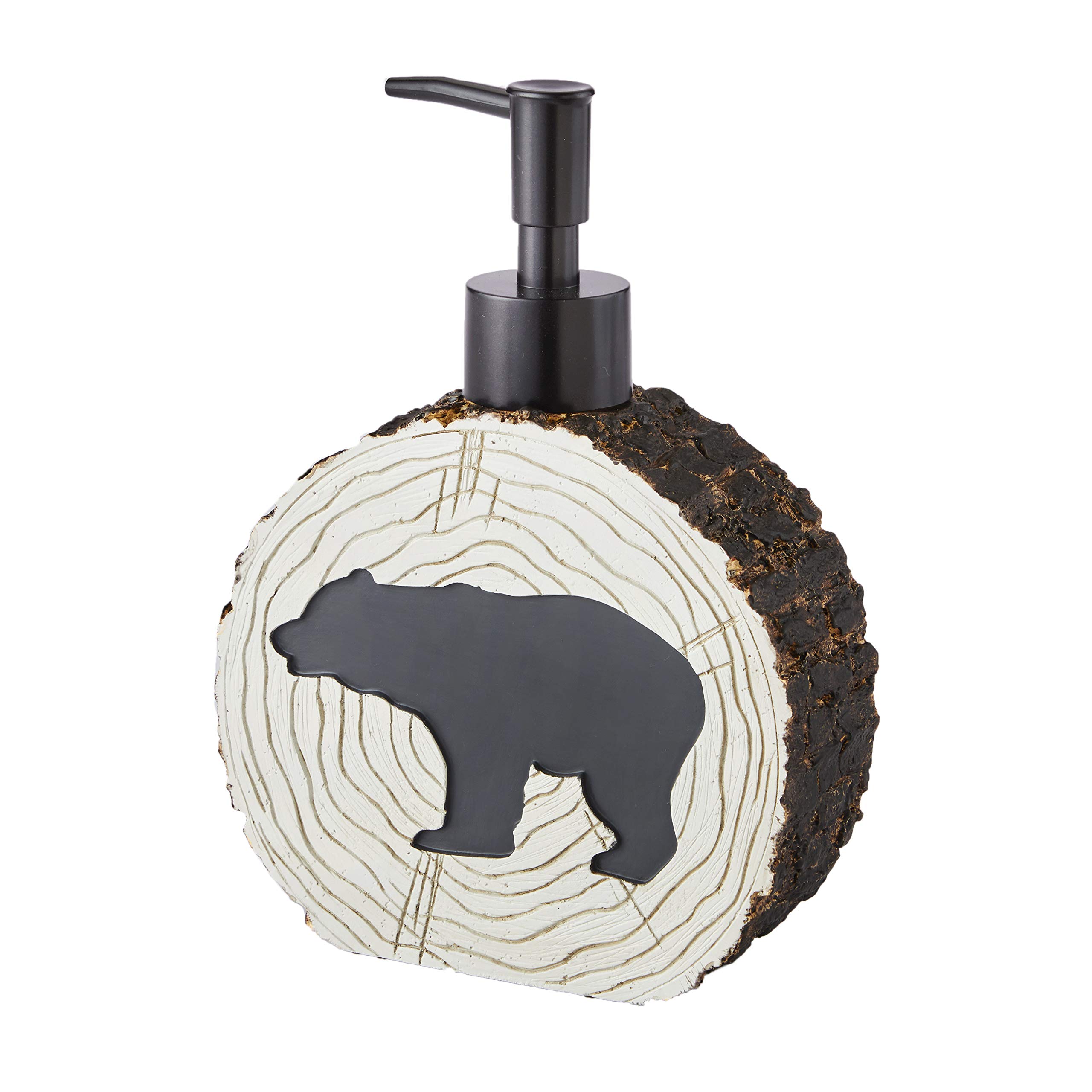 SKL Home Yellowstone Grand Teton Soap Dispenser - Elegant Bathroom Decor for Kitchen & Guest Bath | Rustic Hand Soap Pump for Farmhouse, Cabin & Lodge Style Homes