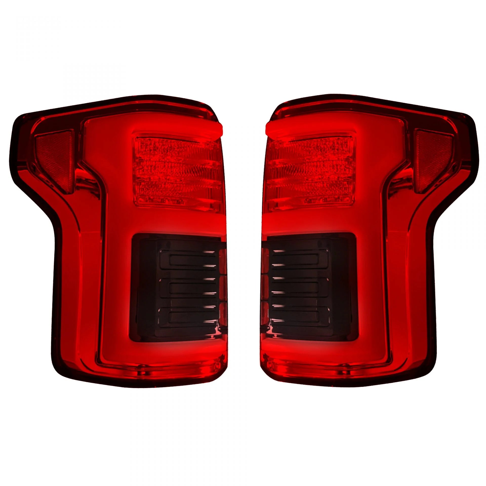 Ford F150 2018-2020 LED Tail Lights - Red OLED Replacement for OEM (Perfect for Night Driving & Enhanced Visibility)