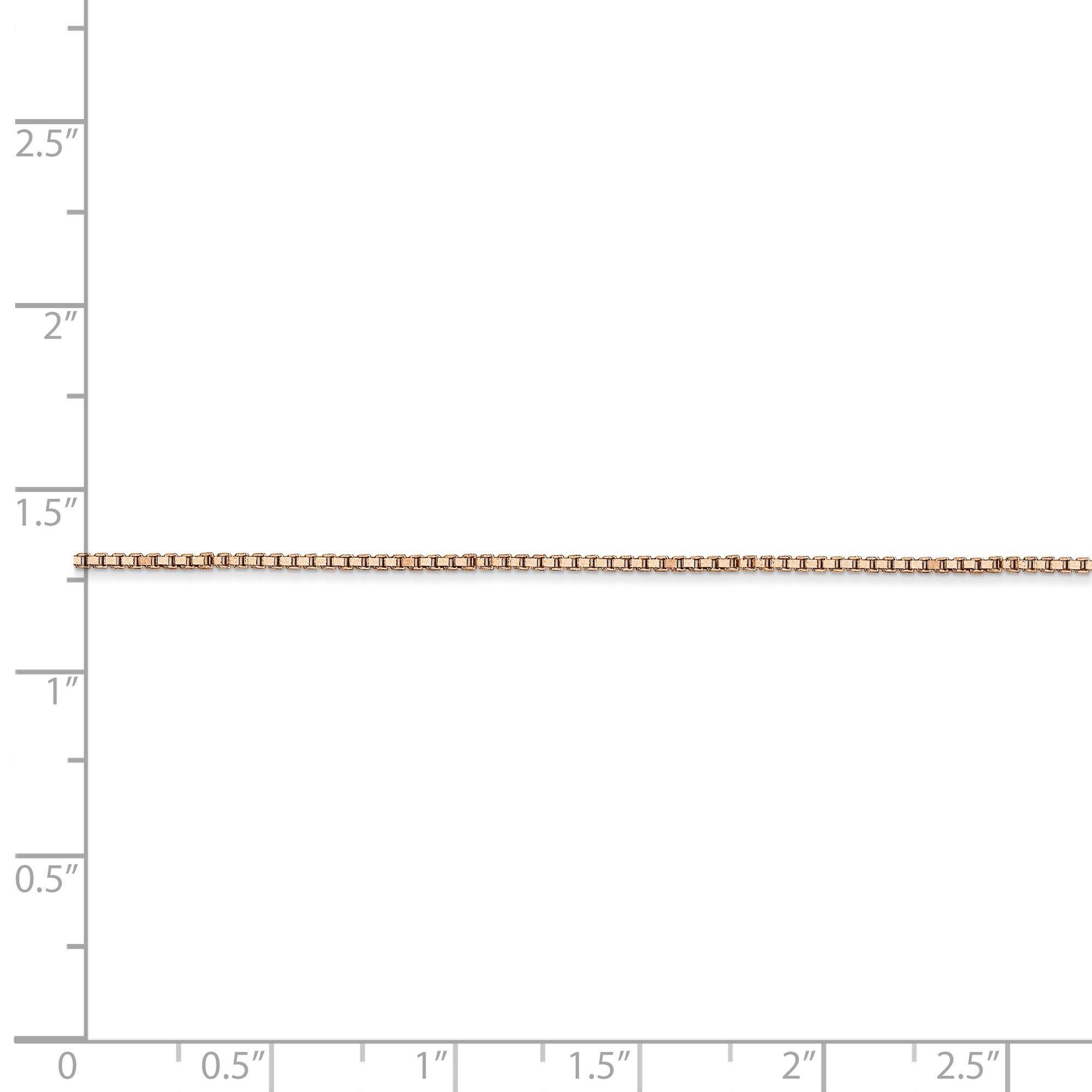 14K Rose Gold 1.0mm Box Link Chain Necklace - 30 Inch Length, Dainty & Elegant Jewelry for Women - Perfect for Layering, Gift Giving & Everyday Wear
