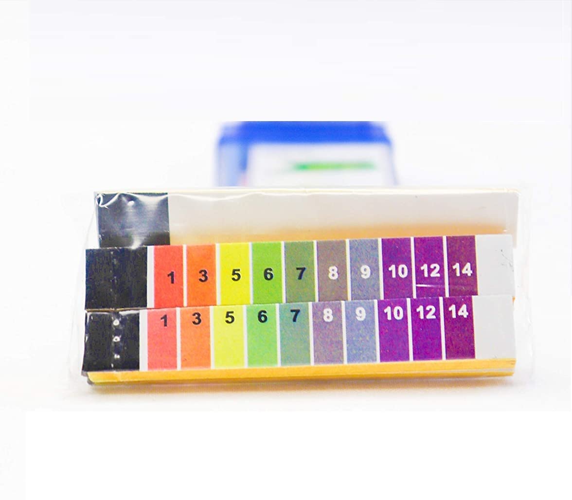 pH 1-14 Test Strips | 100 Pack Litmus Paper for Water, Soil & Aquarium Testing | Accurate pH Testing Kit for Pools, Hydroponics & Home Science Experiments