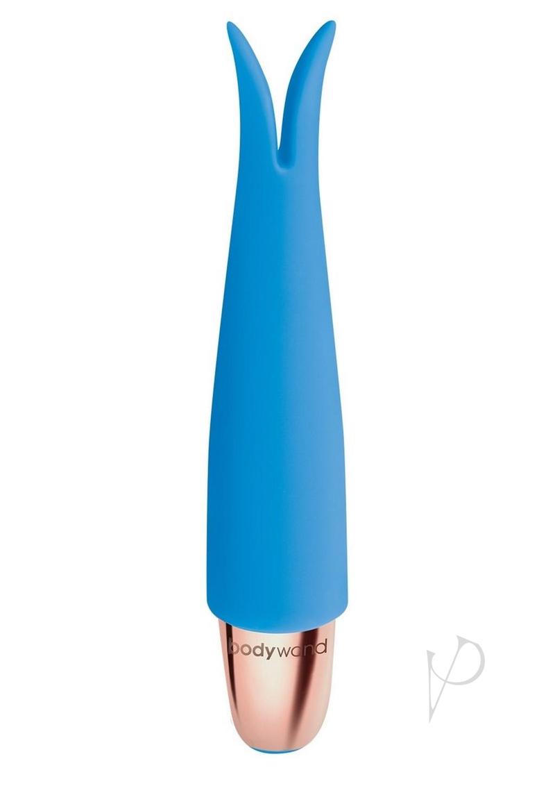 Bodywand Mini Vibes Flit Rechargeable Silicone Clitoral Stimulator - Blue | Powerful Personal Massager for Women | Perfect for Solo Play & Couples Intimacy