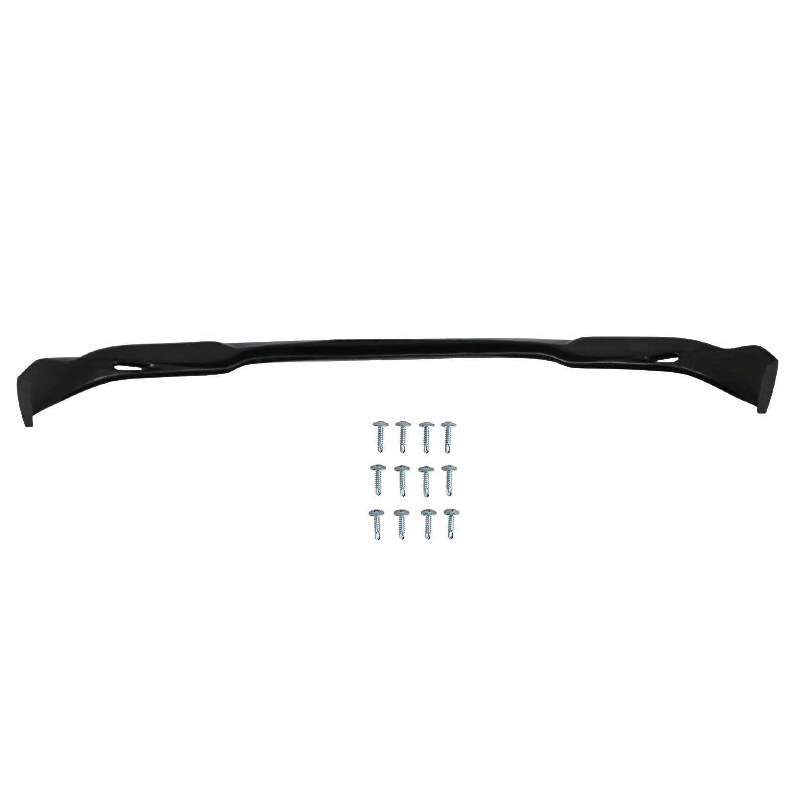 IKON MOTORSPORTS Front Bumper Lip Spoiler - Black PU Splitter Air Dam Chin Diffuser for 1996-1998 Honda Civic | Enhances Aerodynamics & Sporty Look | Perfect for Street Racing & Car Customization