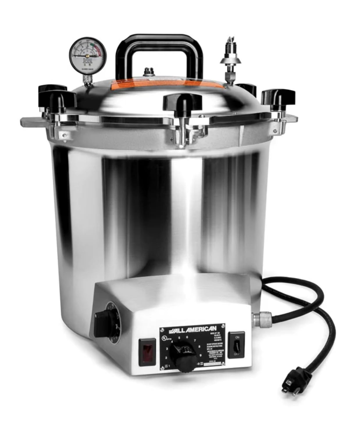 All American 1930 50X Electric Sterilizer - 25 Quart Capacity with Metal-to-Metal Seal & Rack - Made in USA - Perfect for Home Canning, Medical Equipment Sterilization & Laboratory Use