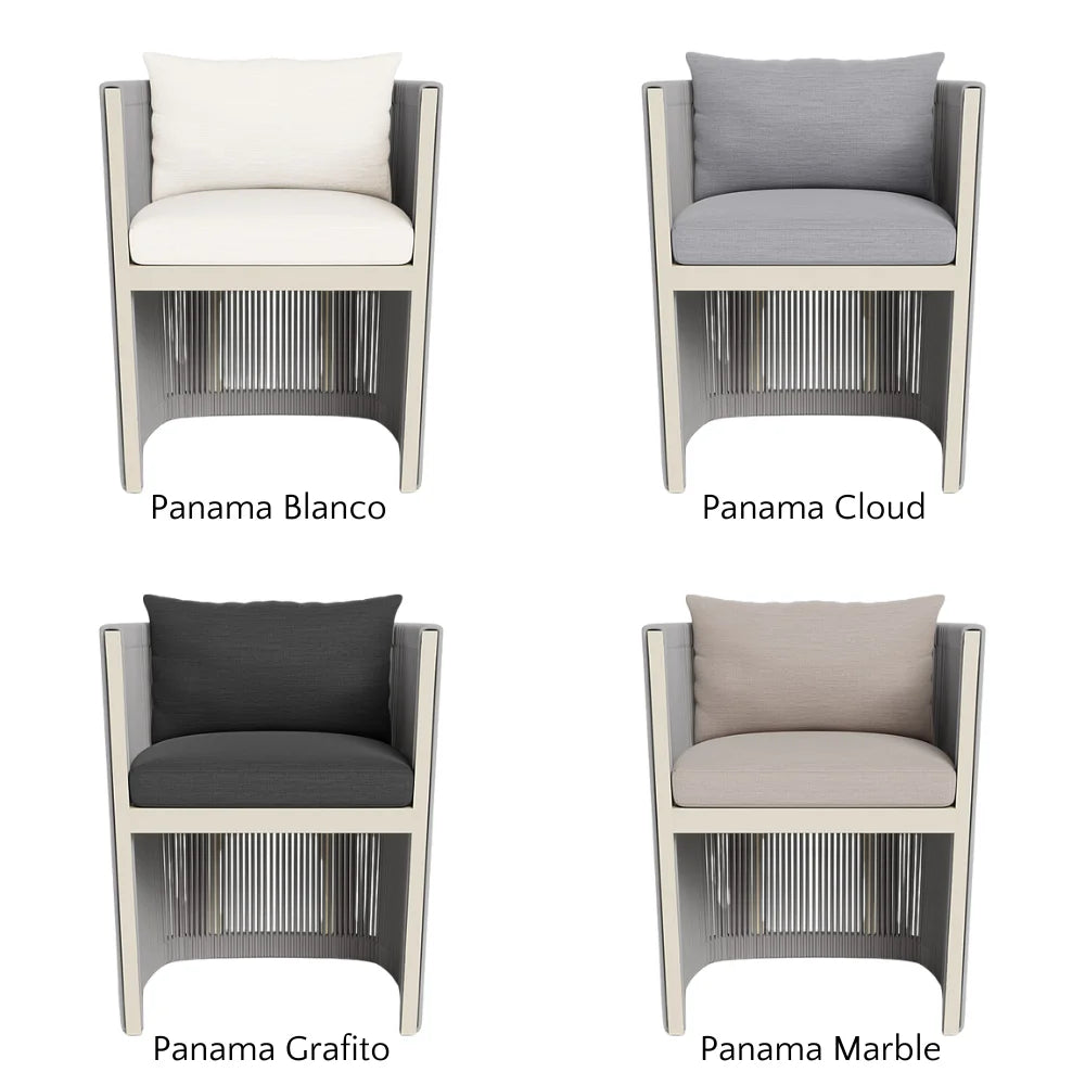 Antigua Outdoor Dining Armchair - Weather-Resistant Patio Chair for Garden, Poolside & Restaurant Use - Comfortable & Durable All-Weather Furniture