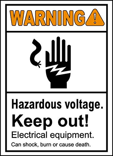 Vinyl Safety Stickers Bundle - Hazard Warning & Warehouse Signs - 2-3 Pack (3.5