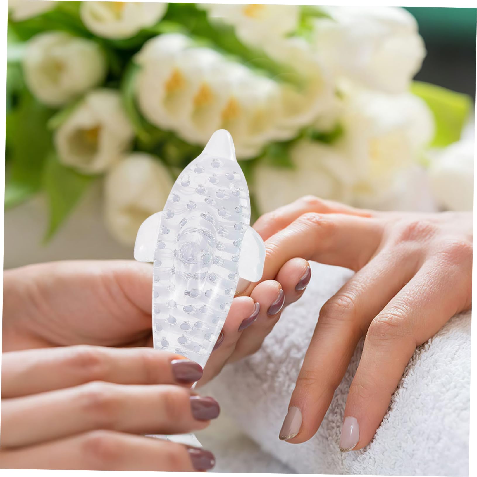 Healifty 5-Piece Nail Brush Set - Toenail & Manicure Cleaning Brush with Dolphin & Whale Design for Women & Kids - Perfect for Nail Art, Blush, Powder Cleaning & Hygiene Care - Ideal for Home, Salon & Travel Use