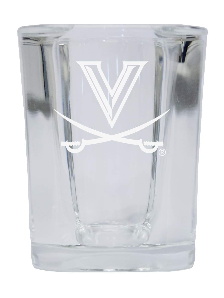 Virginia Cavaliers 2 oz Square Shot Glass with Laser Etched Logo - Perfect for Game Day Parties, Tailgating & College Barware Collections