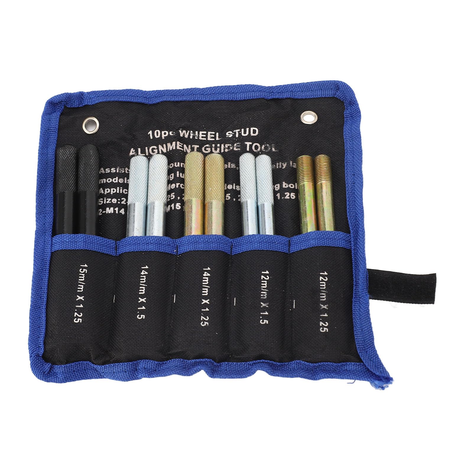 10-Piece Heavy Duty Metal Wheel Alignment Pin Set with Storage Bag - Car Wheel Hanger Alignment Tool for Automotive Repair & Tire Service | Perfect for Mechanics, DIY Enthusiasts & Auto Shops