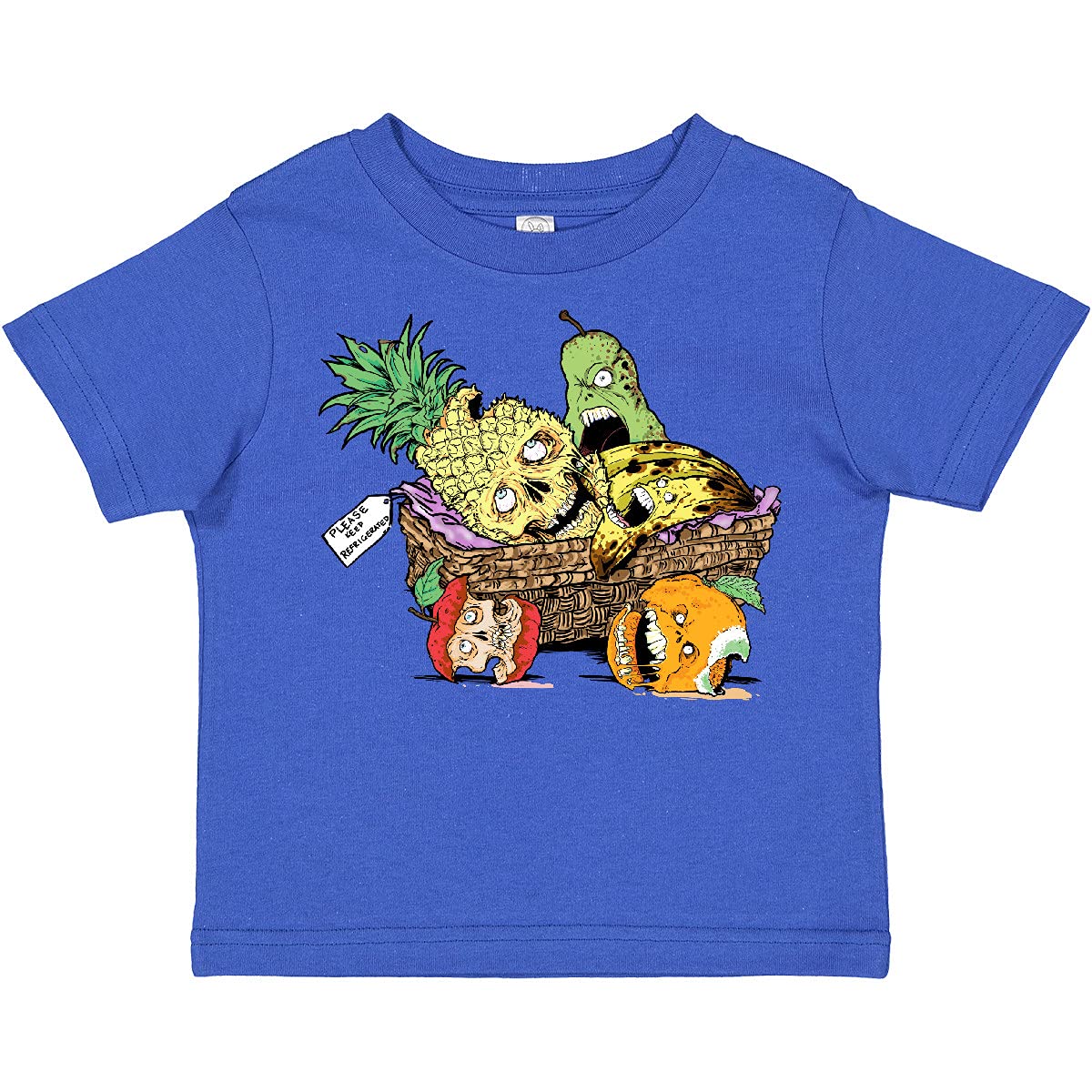 Inktastic Zombie Fruit Toddler T-Shirt - Cute Halloween Costume for Kids | Funny Baby Boy & Girl Outfit for Trick or Treating