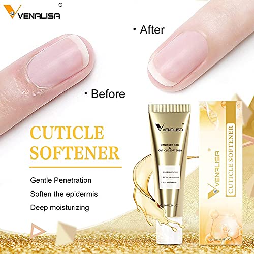 Venalisa 15ml Cuticle Oil & Nail Softener - Moisturizing & Strengthening Treatment for Gel Nails, Manicures & Dry Cuticles | Nourishing Care for Healthy Nails & Skin | Perfect for Home & Salon Use