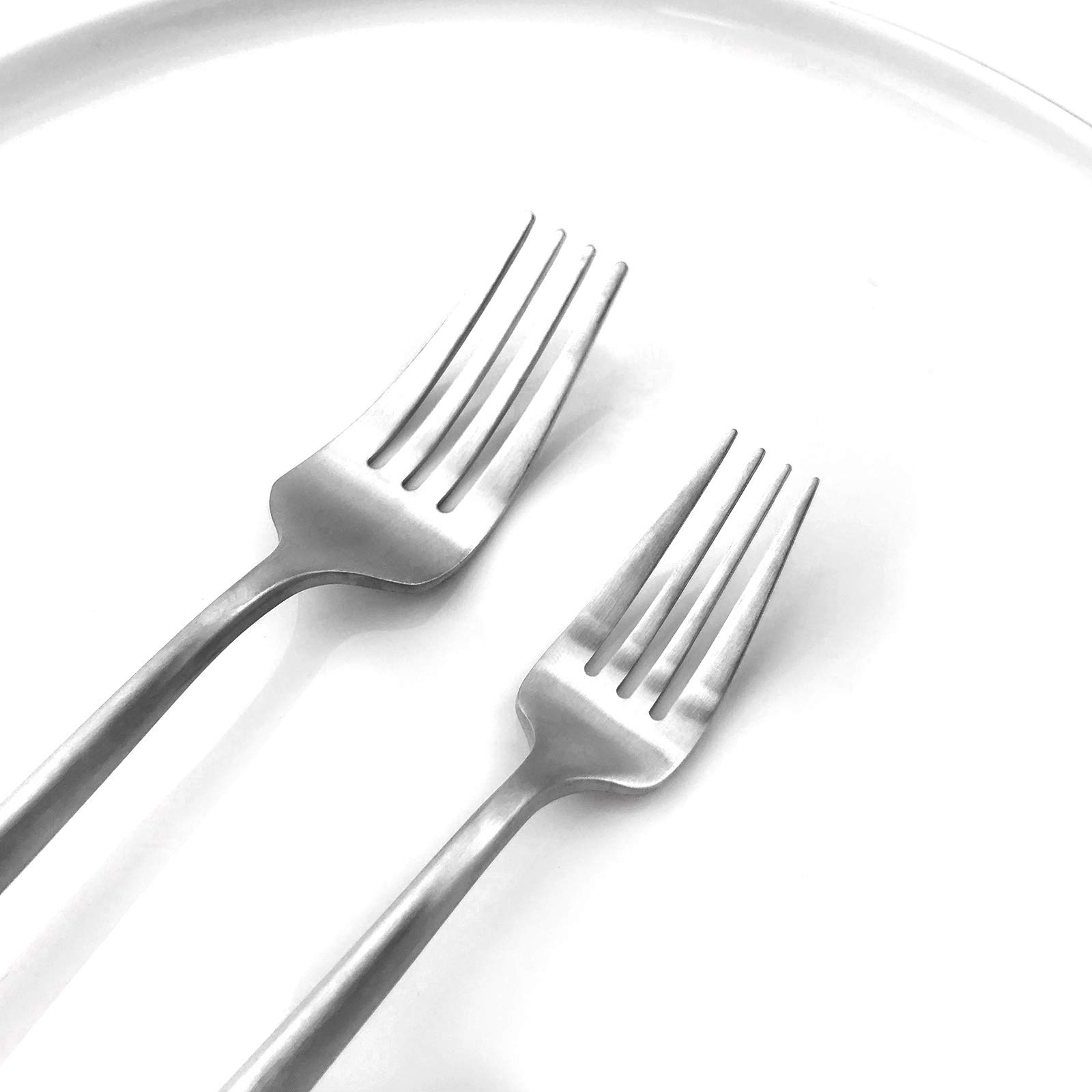 Premium Gugrida 20-Piece Matte Silver Flatware Set - 18/10 Stainless Steel Cutlery for 4 People (Forks, Spoons, Knives) - Elegant Dining & Camping Utensils - Perfect for Home, Travel, and Outdoor Picnics