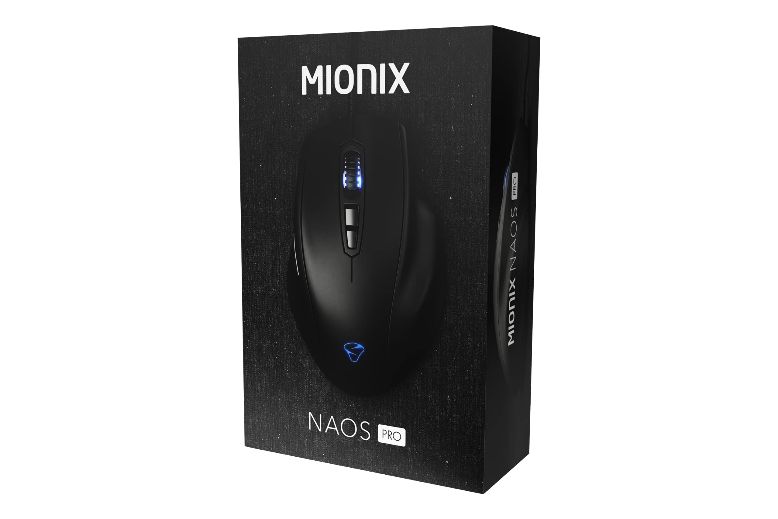 Mionix NAOS PRO Wired Gaming Mouse - 19K DPI Optical Sensor, 400 IPS, Kailh 80M Clicks, 1KHz Polling Rate, 7 Programmable Buttons, On-Board Memory for PC & Mac - Perfect for FPS, MOBA & Esports Gaming