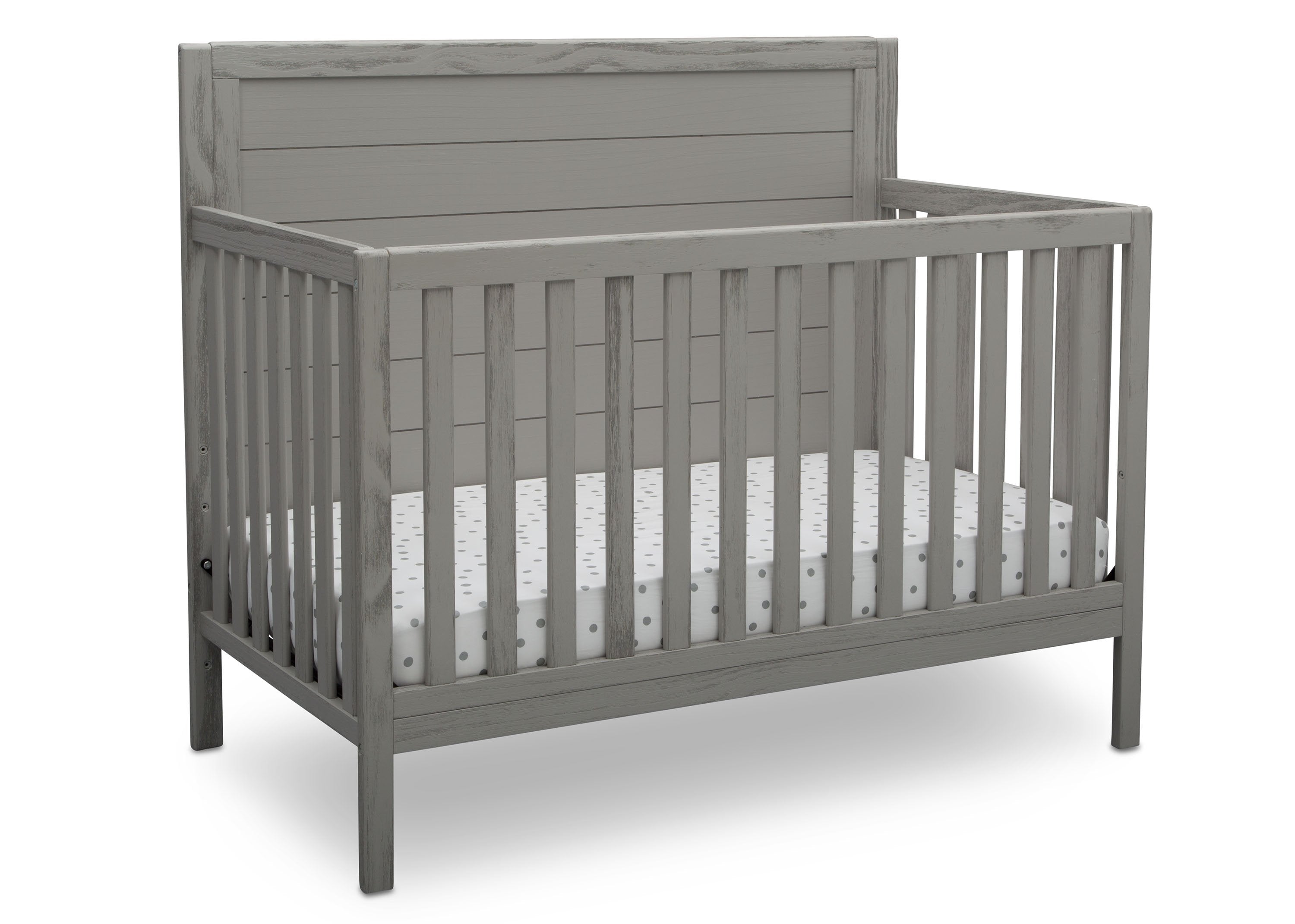 Cambridge 4-in-1 Convertible Baby Crib - Toddler Bed & Daybed with Mattress - Nursery Furniture for Boys & Girls - Perfect for Bedrooms, Daycare & Guest Rooms