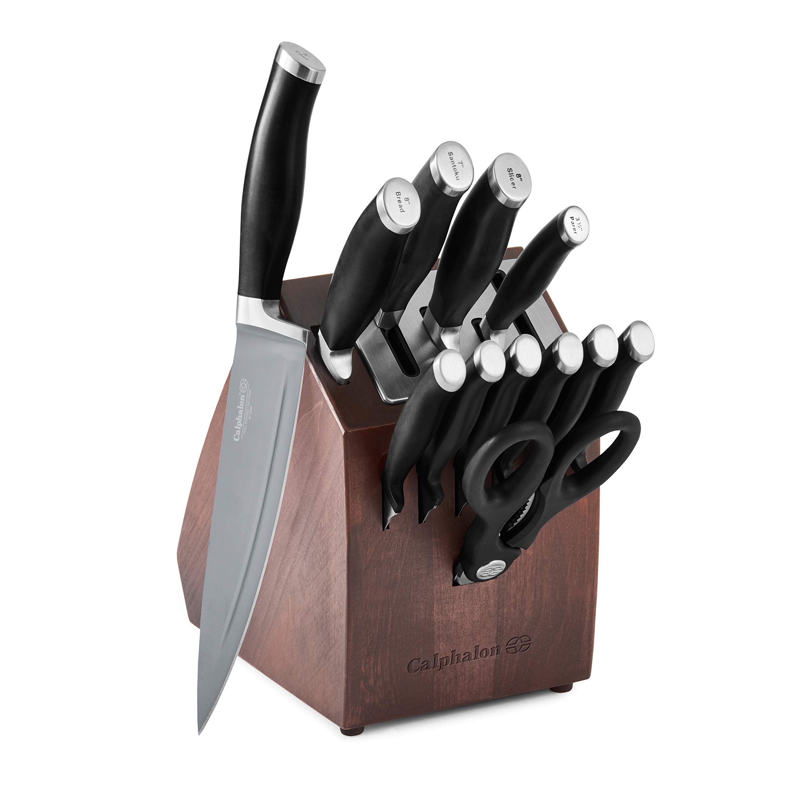 Calphalon Contemporary SharpIN Nonstick 13-Piece Cutlery Set - Premium Kitchen Knives for Cooking, Slicing & Dicing - Perfect for Home Chefs & Professional Kitchens