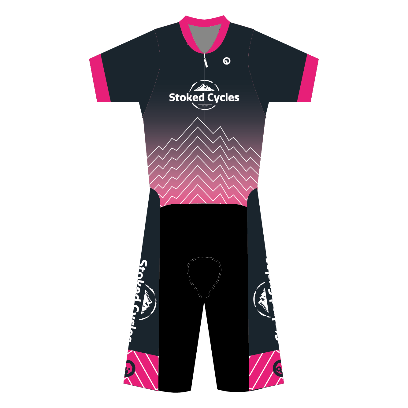 Stoked Cycles San Remo 2-in-1 Road Cycling Suit - Men's & Women's Bib Shorts + Jersey Set for Road Biking & Training | Perfect for Long Distance Rides & Professional Cycling Competitions
