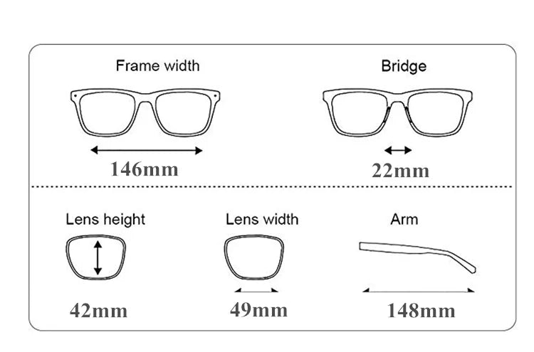 Stylish Aimee Unisex Full Rim Square Titanium Acetate Eyeglasses Frame 14622 - Perfect for Work, Reading & Fashion Accessories