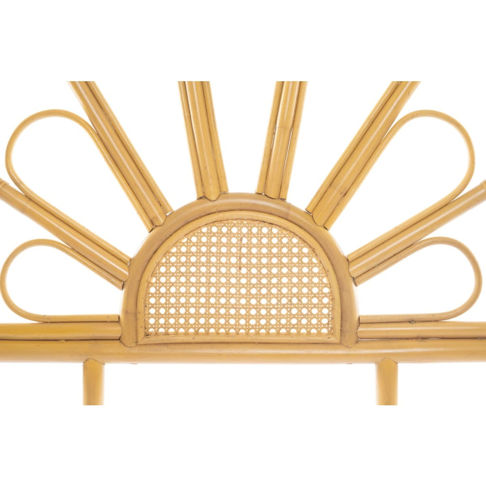 Eco-Friendly Rattan Bed Headboard - Single Size, Natural Alexis Design | Perfect for Boho, Coastal & Farmhouse Bedroom Decor