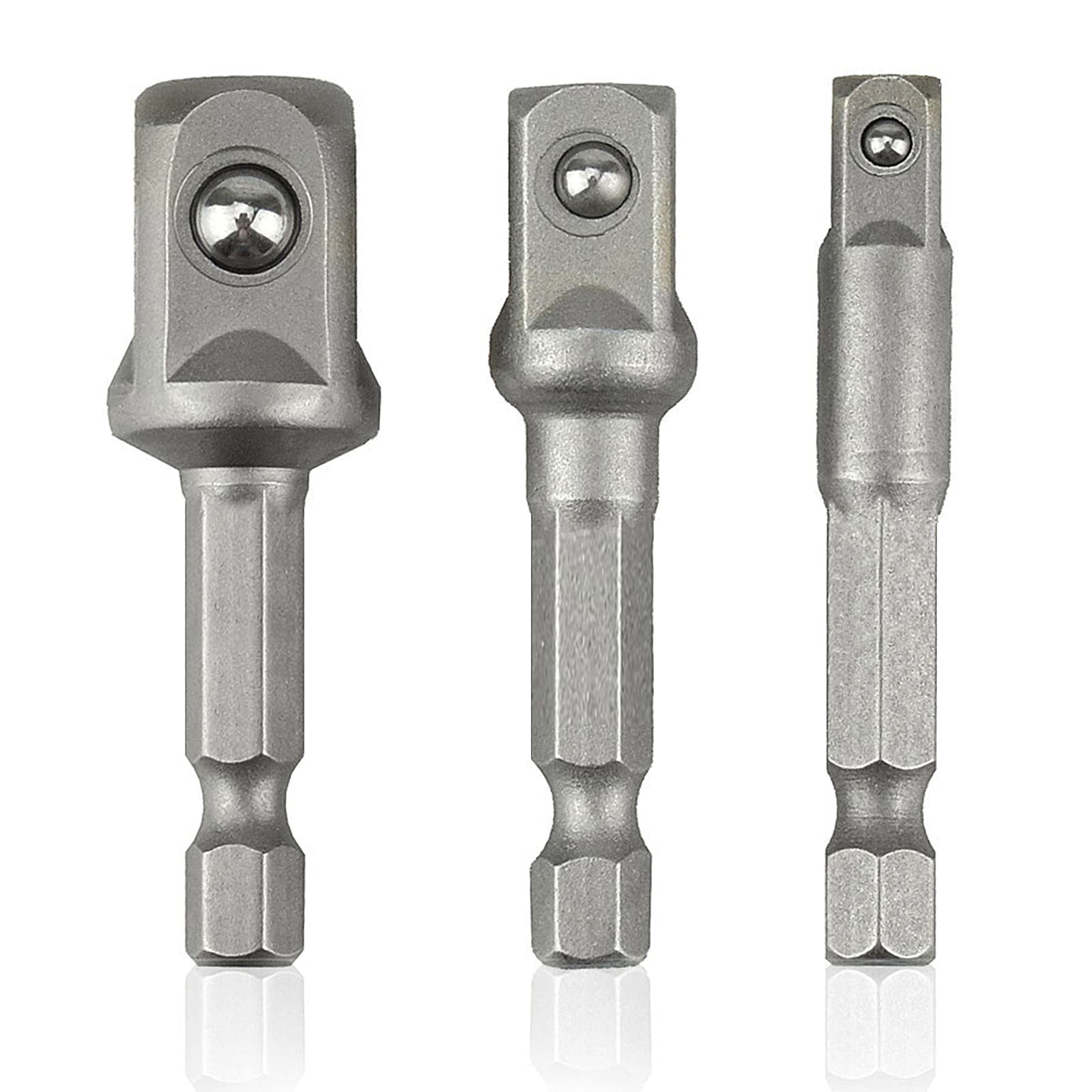 Impact Grade Socket Adapter Set - 3 Piece Extension Kit (1/4