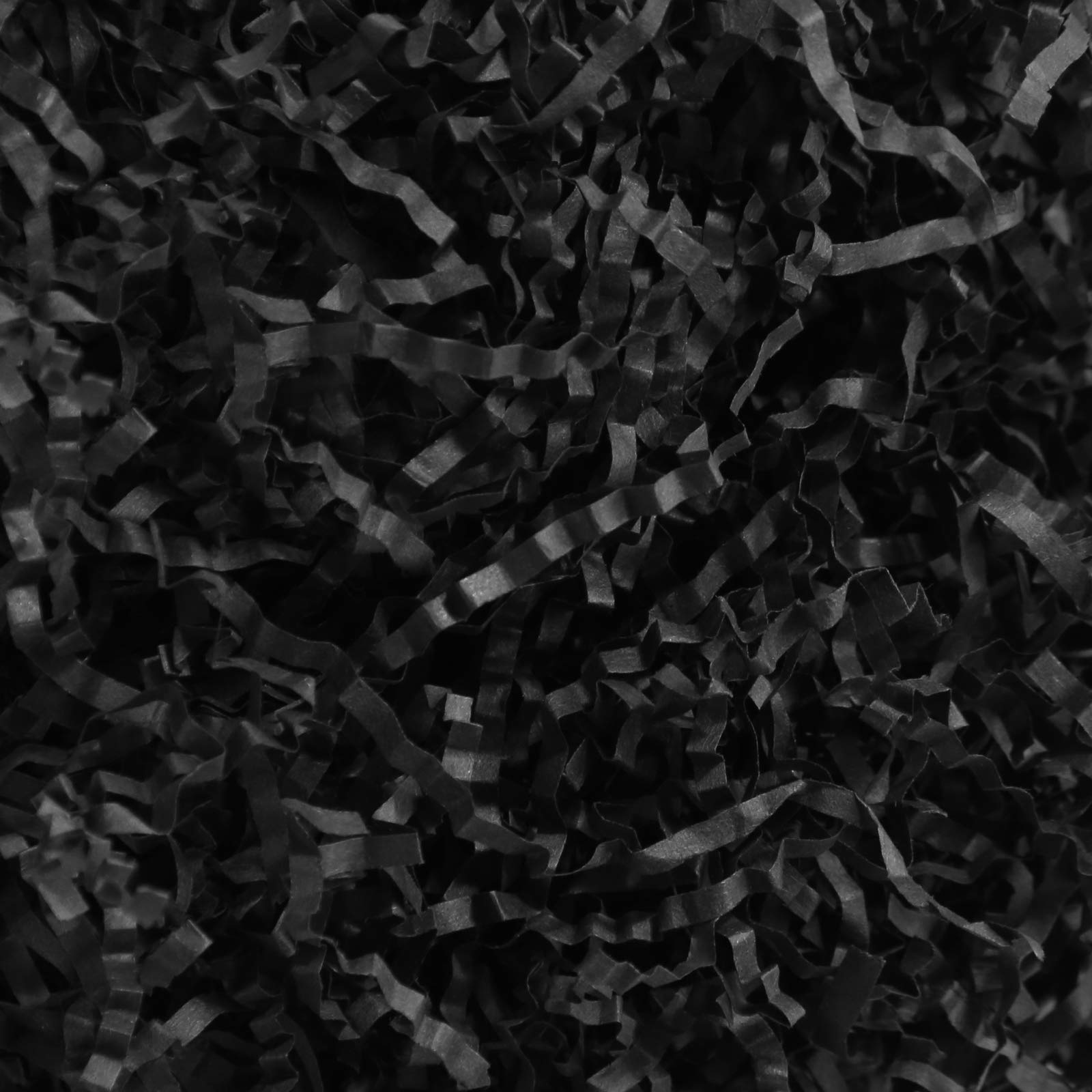 BLK&WH 1 LB Black Crinkle Cut Paper Shreds - Gift Wrapping Filler, Basket Stuffing, Packaging Material - Perfect for Birthday Presents, Wedding Favors & Party Decorations