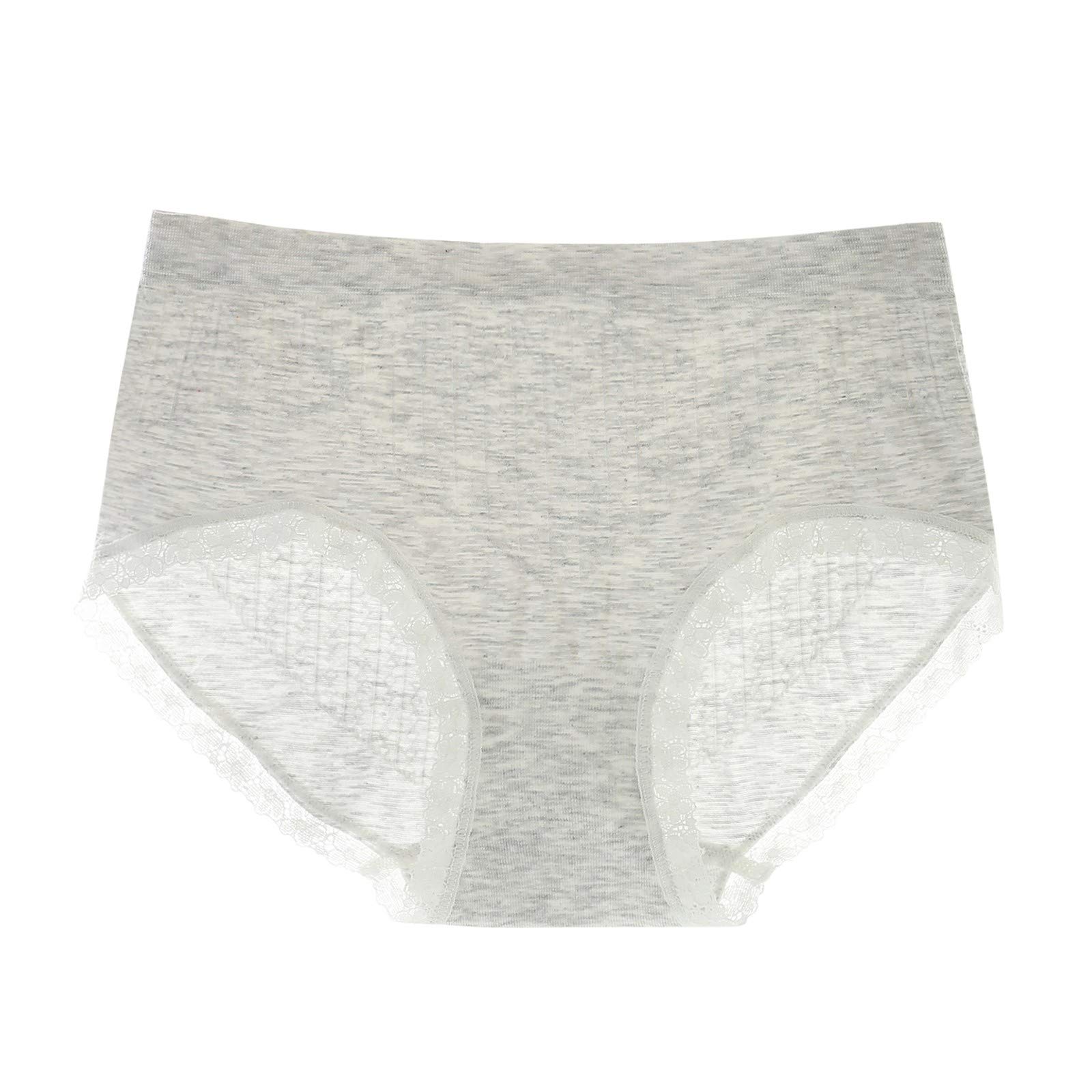 Sexy Women's Mid-Waist Cotton Panties - Seamless Lace Underwear Set with Robe for Comfort & Style | Perfect for Valentine's Day, Honeymoon & Romantic Nights