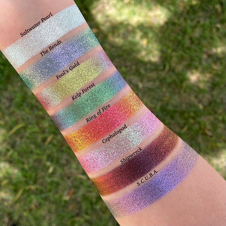 Deep Sea Treasures Eyeshadow Palette - 12 Vibrant Shades for Stunning Makeup Looks | Perfect for Party, Halloween & Cosplay
