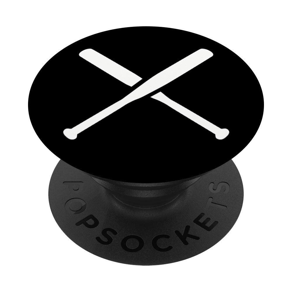 Crossed Baseball Bats PopGrip - Swappable Phone Grip for Sports Fans