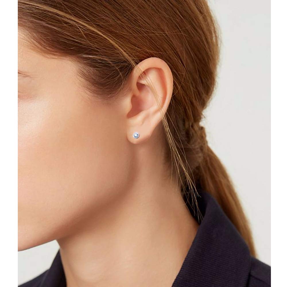 6PCS Disposable Self Ear Piercing Kit - Stainless Steel Ear Piercing Gun with 4mm Studs - Safe & Easy DIY Ear Piercing for Adults & Teens - Perfect for Home Use, Gifts, and First-Time Piercing