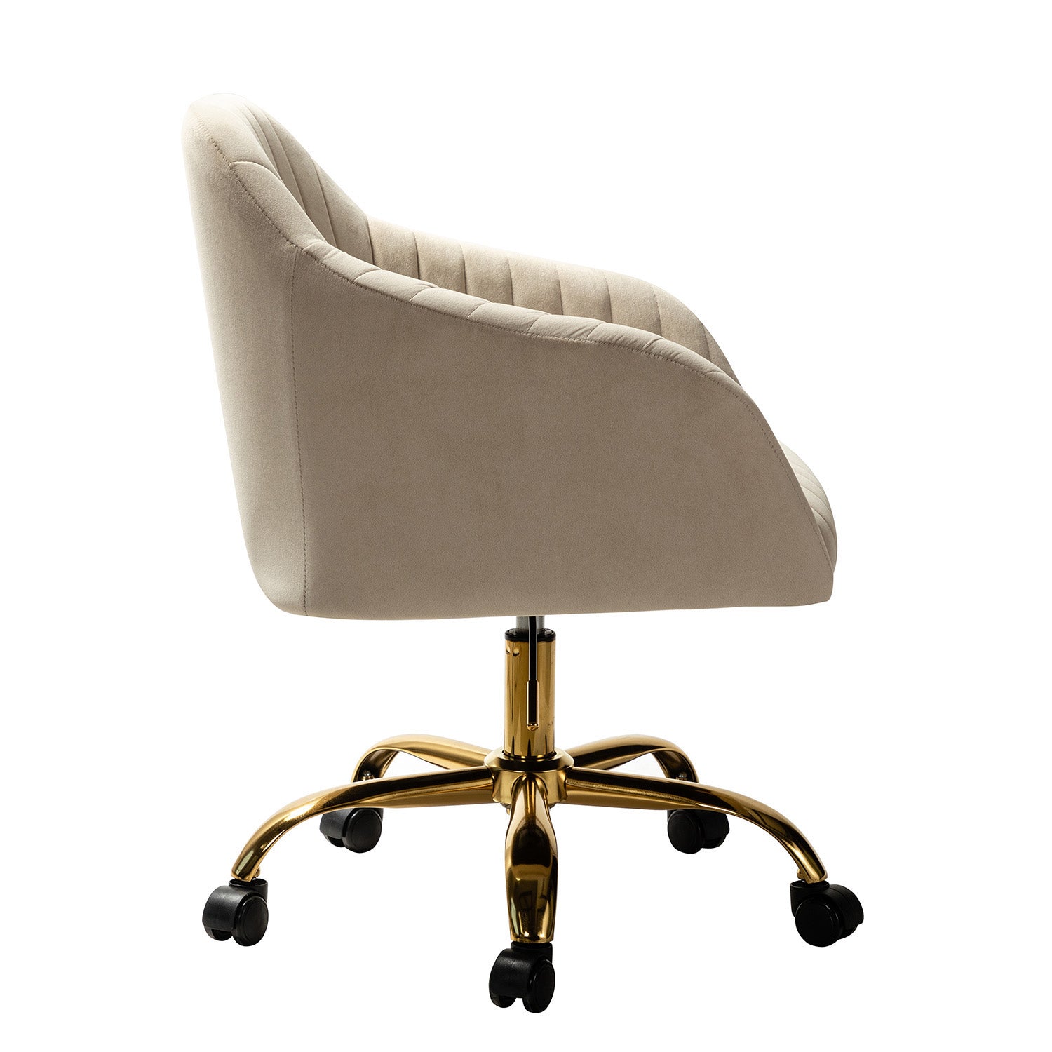 Luxury Velvet Office Chair - Ergonomic Desk Chair with Adjustable Height for Home & Workspace - Perfect for Remote Work, Gaming & Study