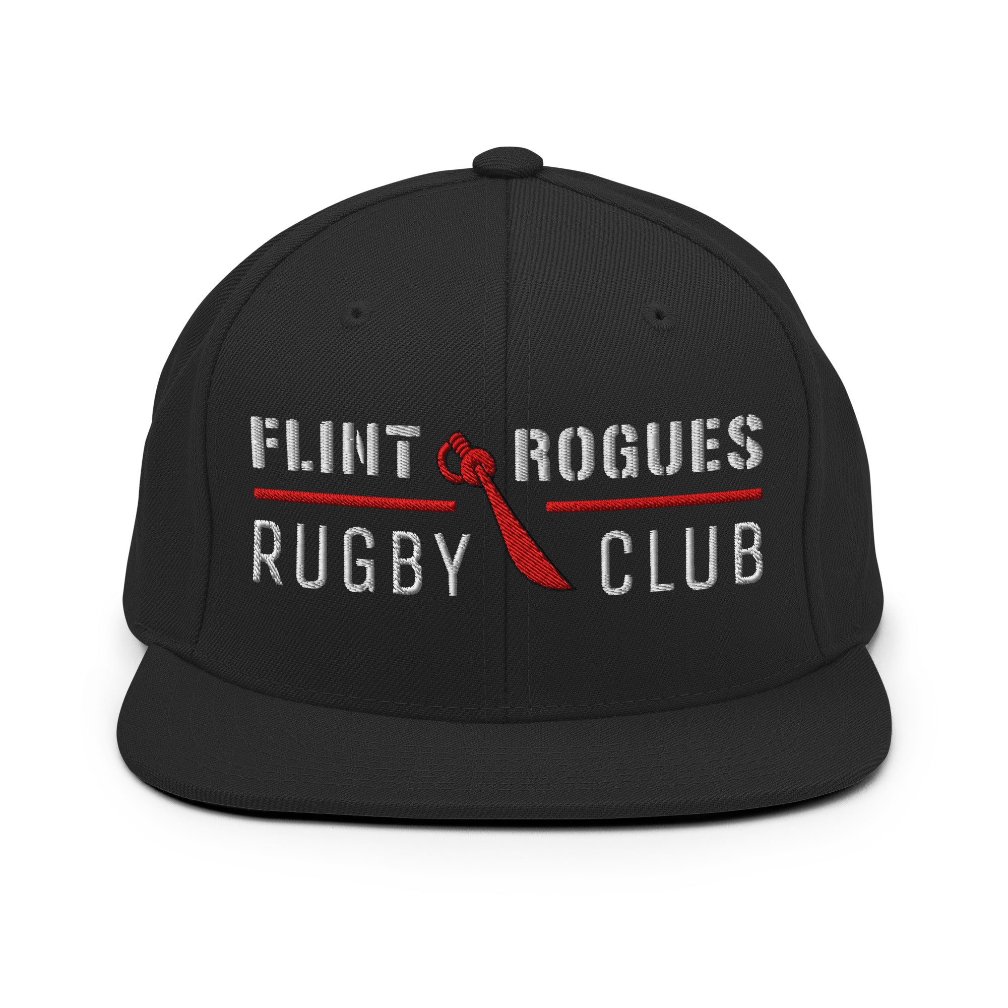 Flint Rogues RFC Classic Snapback Hat - Adjustable Unisex Baseball Cap for Men & Women - Perfect for Sports, Casual Wear & Outdoor Activities