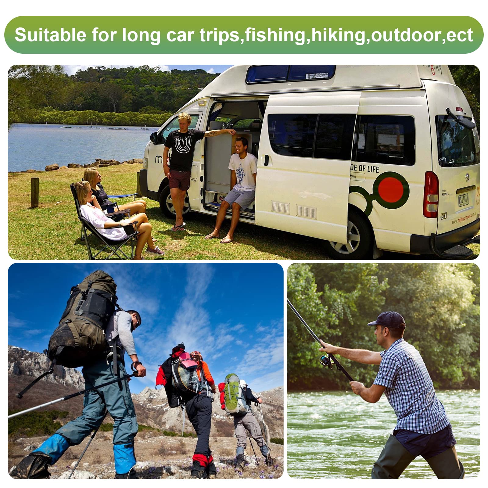 Eco-Friendly Portable Toilet Bags for Camping & Outdoor Adventures - 40 Pack Compostable Biodegradable Toilet Liners, 8 Gallon Thickened Bucket Liners for RV, Boating, Hiking & Emergency Preparedness - Plastic-Free Waste Solution for Sustainable Travel