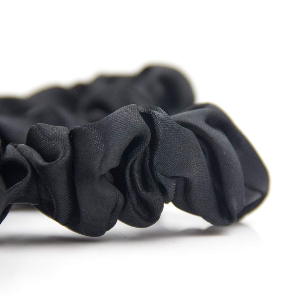 Satin Hair Scrunchies 32pcs - Thin Elastic Hair Ties for Women | Ponytail & Bun Holders