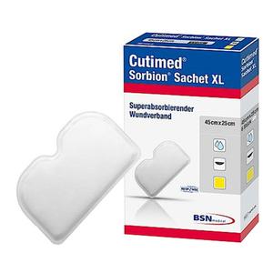 BSN Jobst Cutimed Sorbion Sorent XL Wound Dressing 18x10 cm - Advanced Exudate Management for Chronic Wounds, Ulcers & Post-Surgical Care