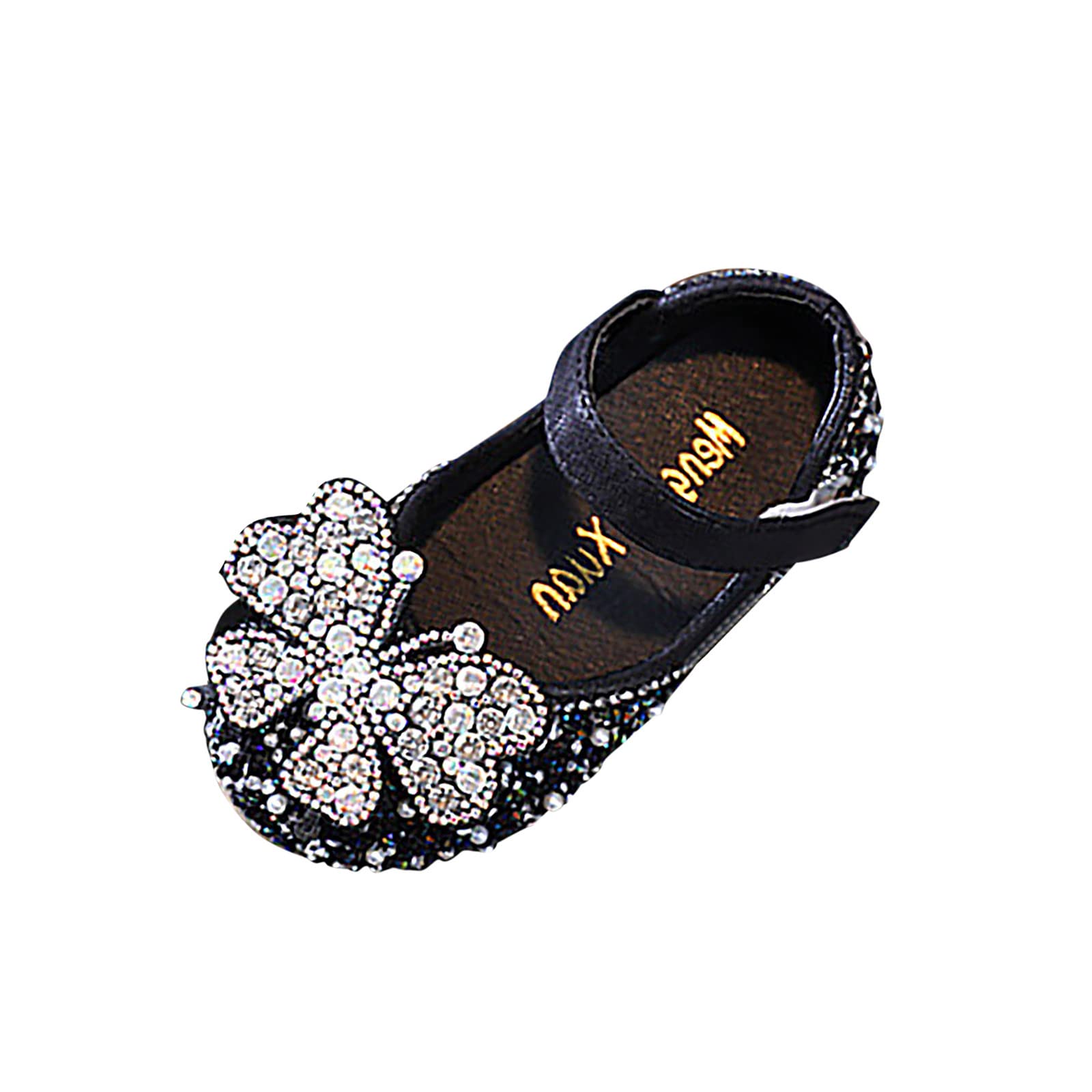Sparkly Rhinestone Princess Shoes for Girls - Elegant Pearl Embellished Kids Party Shoes for Weddings, Dances & Special Occasions | Perfect for Pageants, Birthday Celebrations & Flower Girl Outfits