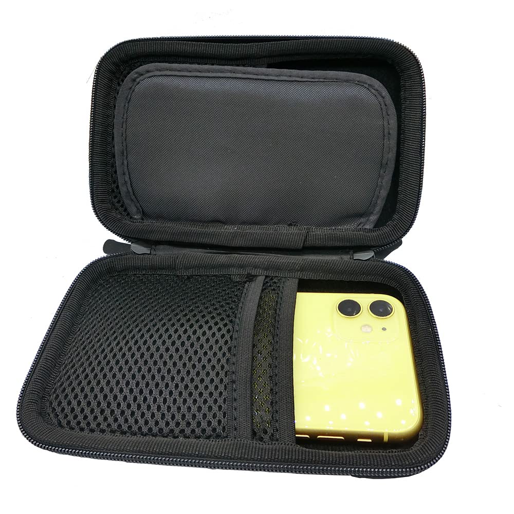 Premium Black Electronics Organizer Case - Digital Storage Bag for Power Bank, Hard Drive & Cables | Travel-Friendly Accessory for Tech Gear & Cable Management | Perfect for Business Trips, Daily Commute & Home Office Organization