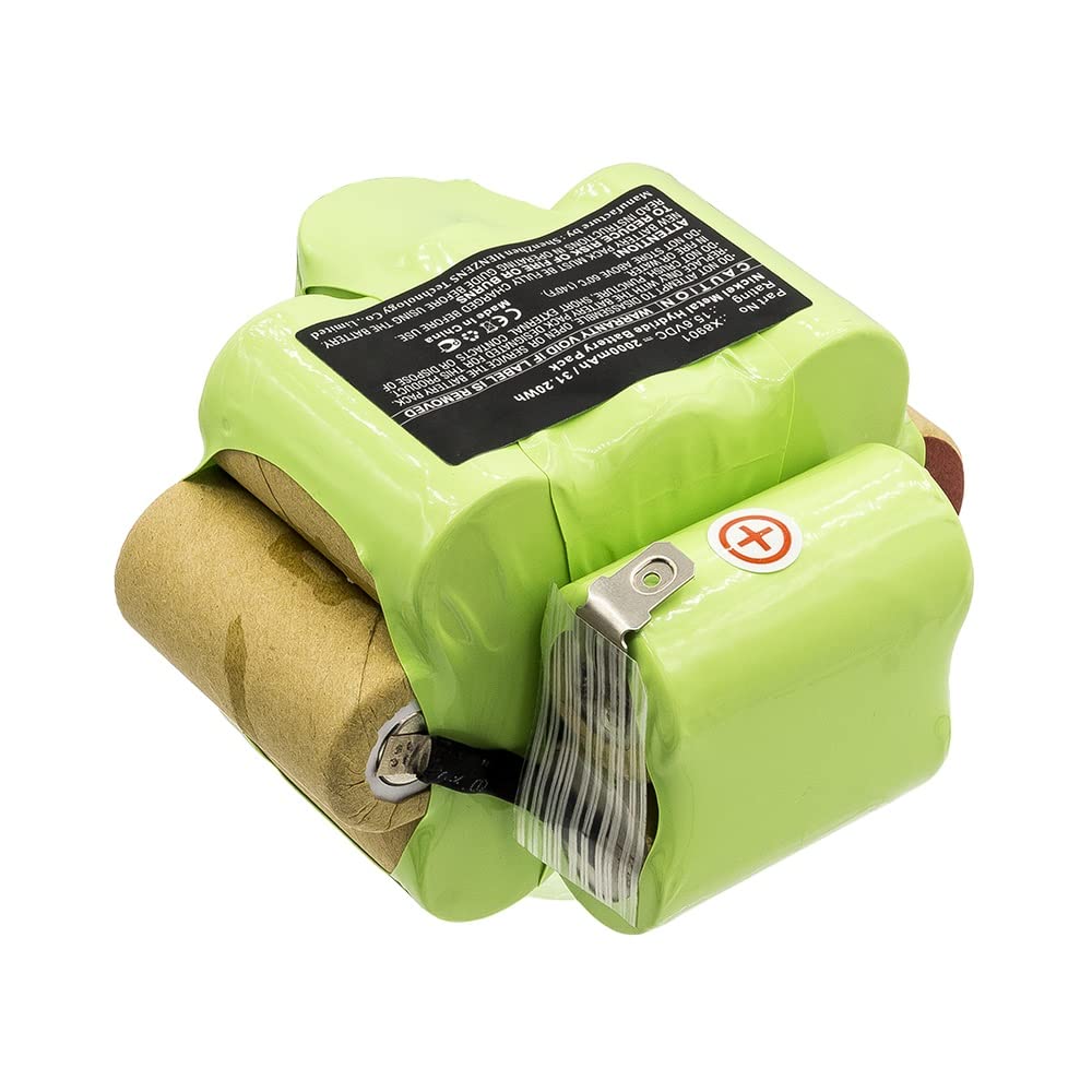 Synergy Digital Replacement Vacuum Cleaner Battery for Shark X8901 - Ni-MH 15.6V 2000mAh - Long Lasting Power for Deep Cleaning Floors, Carpets & Pet Hair