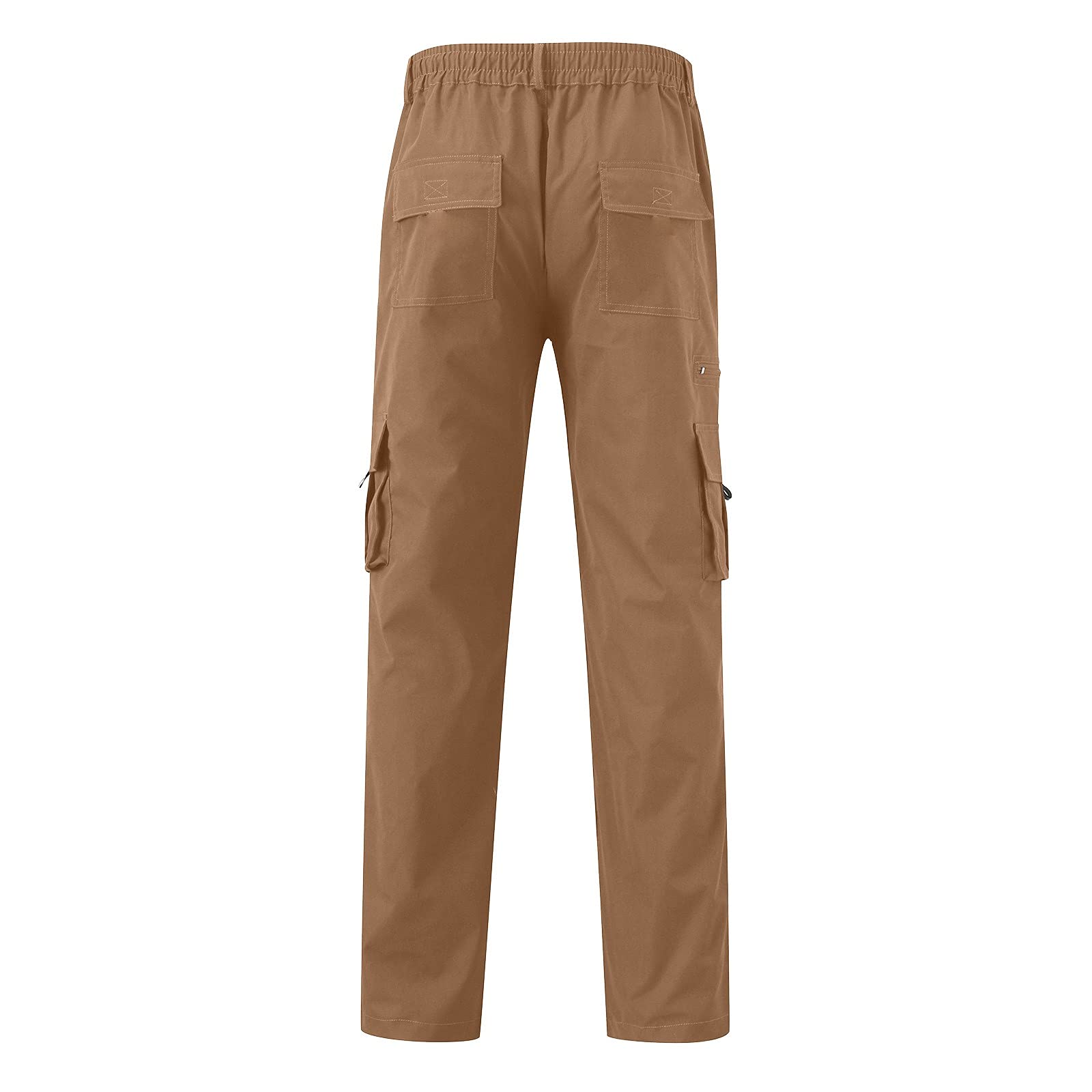 Men's Outdoor Hiking Ripstop Cargo Pants - Multi-Pocket Work Utility Trousers with Straight Leg & Open Bottom | Perfect for Camping, Hiking & Outdoor Adventures