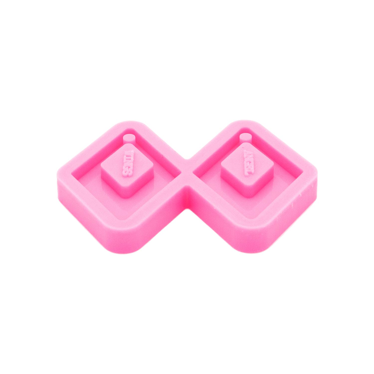 2Pcs Angel Wings Silicone Resin Molds for Jewelry Making - Rhombus Hollow Epoxy Casting Molds (Size S/M) - Perfect for DIY Earrings, Pendants & Craft Projects