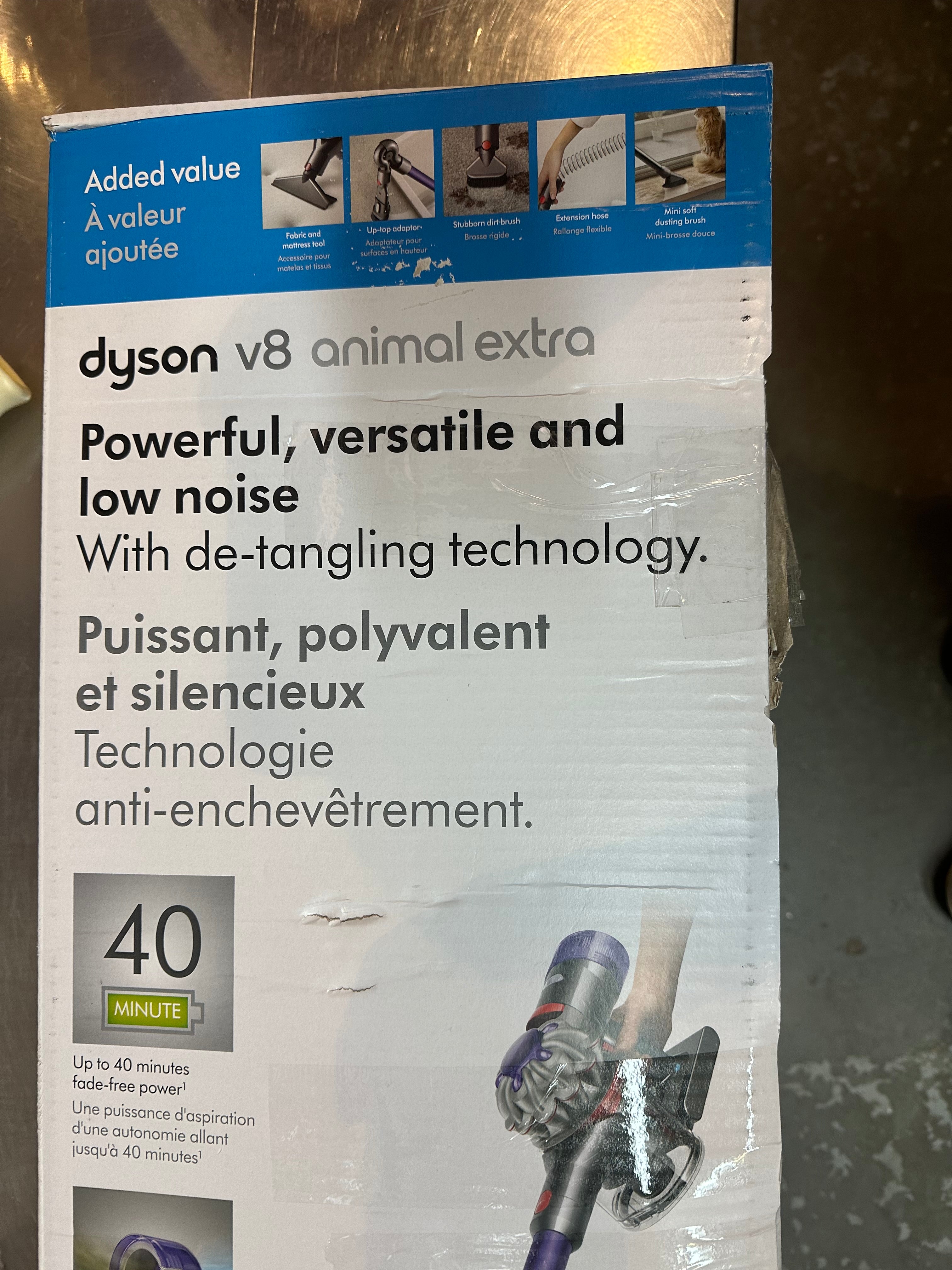Dyson V8 Animal Extra Cordless Stick Vacuum Cleaner - Powerful Suction for Pet Hair & Home Cleaning | Ideal for Hard Floors & Carpets | Lightweight & Easy to Use