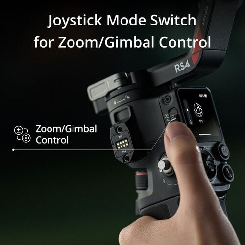 DJI RS 4 3-Axis Gimbal Stabilizer for Mirrorless Cameras - Professional Handheld Stabilizer for DSLR Video Shooting, Vlogging & Film Making