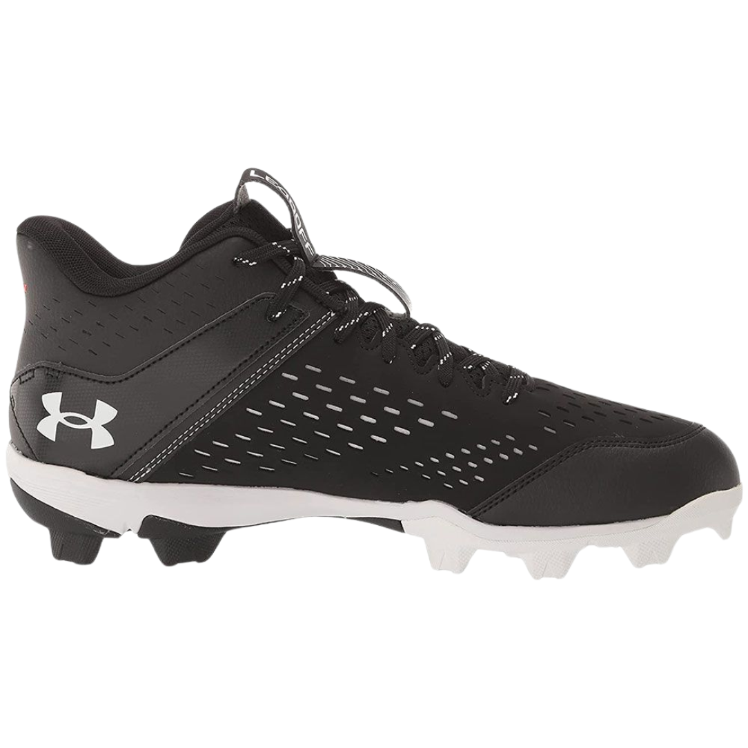 Under Armour Men's UA Leadoff Mid RM Baseball Cleats - Black (3025590-001) | Lightweight & Durable for Baseball, Softball & Training | Perfect for Games, Practices & Field Performance