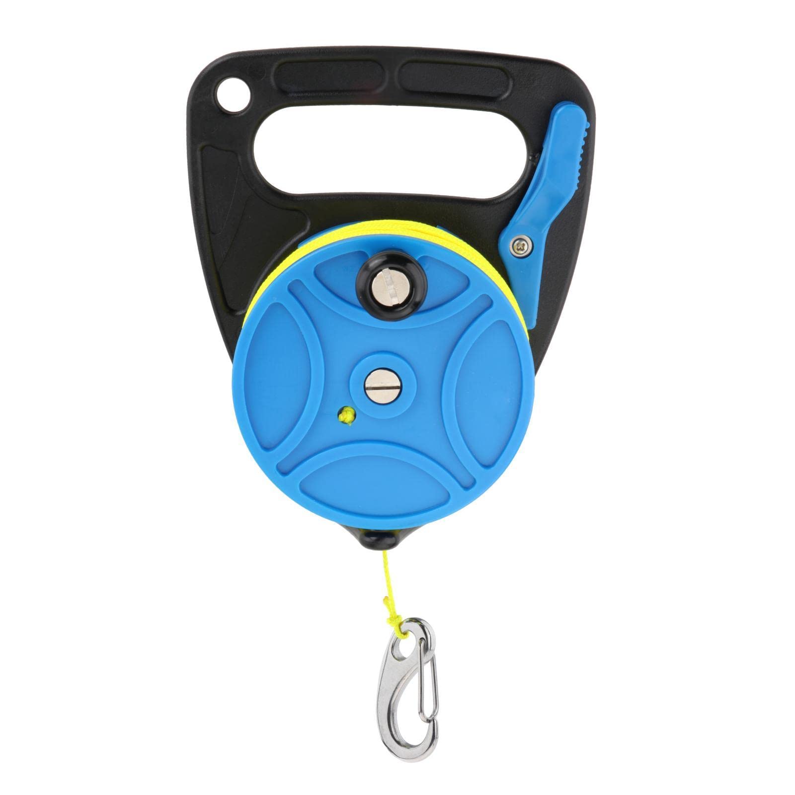 Colaxi Multi-Purpose Scuba Diving Reel with Yellow Line - Professional Kayak Anchor & Safety Gear for Wreck Exploration, Snorkeling, Spear Fishing & Cave Diving | Perfect for Underwater Adventures & Marine Activities