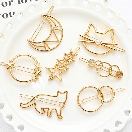 Minimalist Geometric Round Hollow Metal Hair Clip - Silver Alloy Hairpin for Women & Girls | Perfect for Updos, Ponytails & Everyday Hairstyles | Hair Accessories & Barrettes